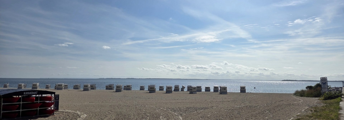 Ostseestrand in Boltenhagen mit Strandkörben